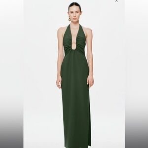 MISHA ALUSIA DRESS IN MOSS Size Small